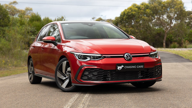 Volkswagen Golf GTI 2022 vorne 3/4