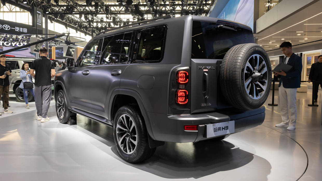 2024 GWM Haval H9, hinterer 3/4-Winkel ausgestellt