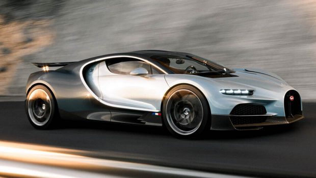2024 Bugatti Tourbillon – seitliche Fahraufnahme