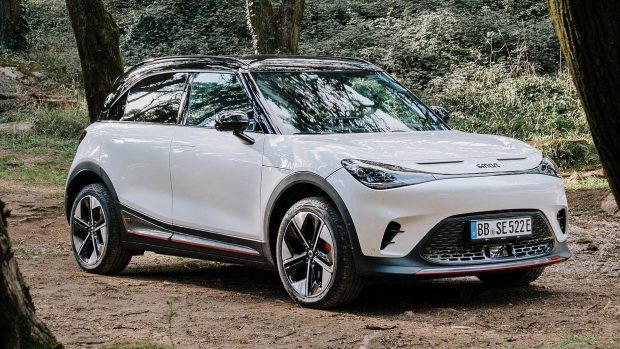 2023 Smart #1 kleiner elektrischer SUV mit statischer 3/4-Front