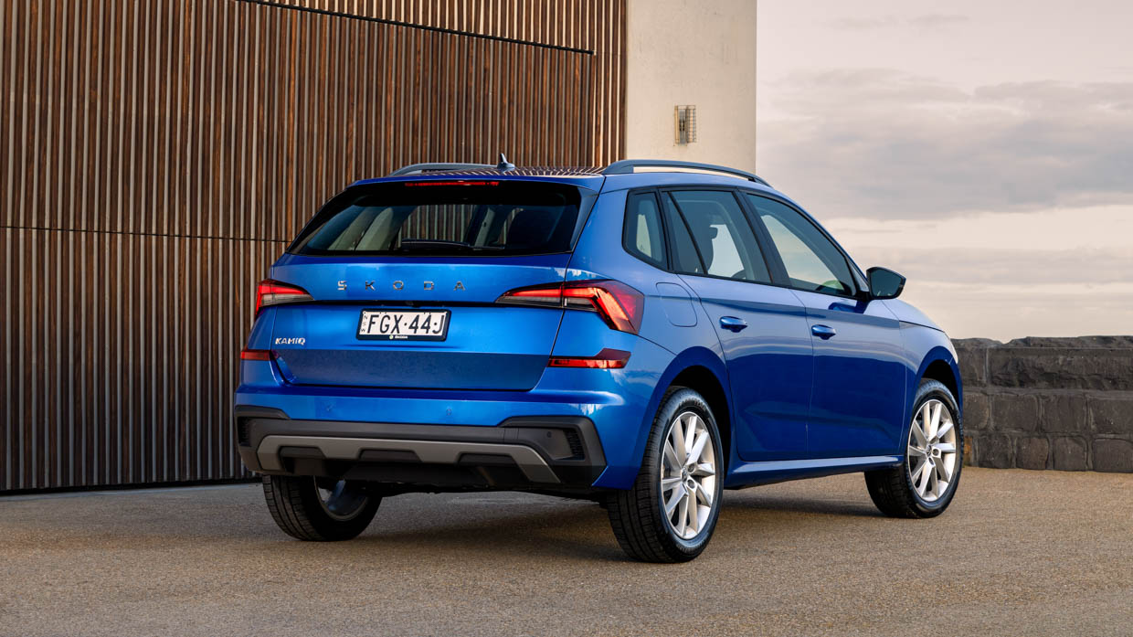 2024 Skoda Kamiq Select, 3/4-Rückansicht, statische Aufnahme