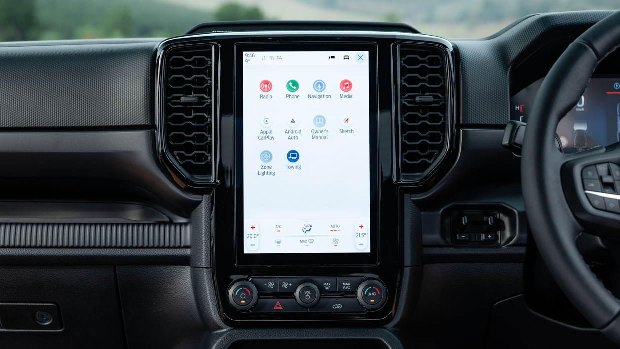 Ford Ranger Tremor 2024 Innenraumbildschirm