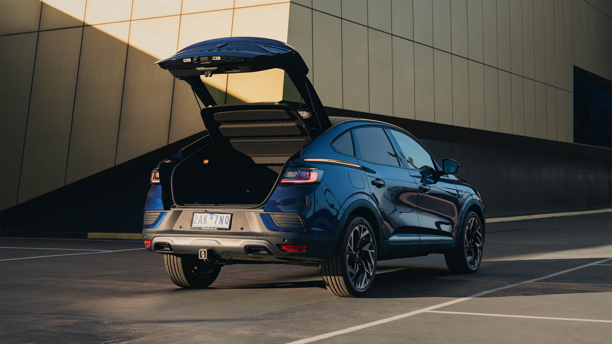 2024 Renault Arkana Esprit Alpine Heckwinkel Kofferraum offen