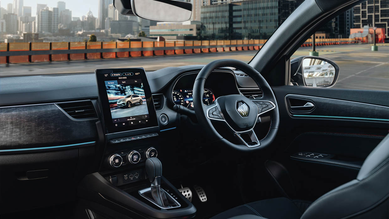 2024 Renault Arkana Esprit Alpine, Innenansicht, Weitwinkelaufnahme 2