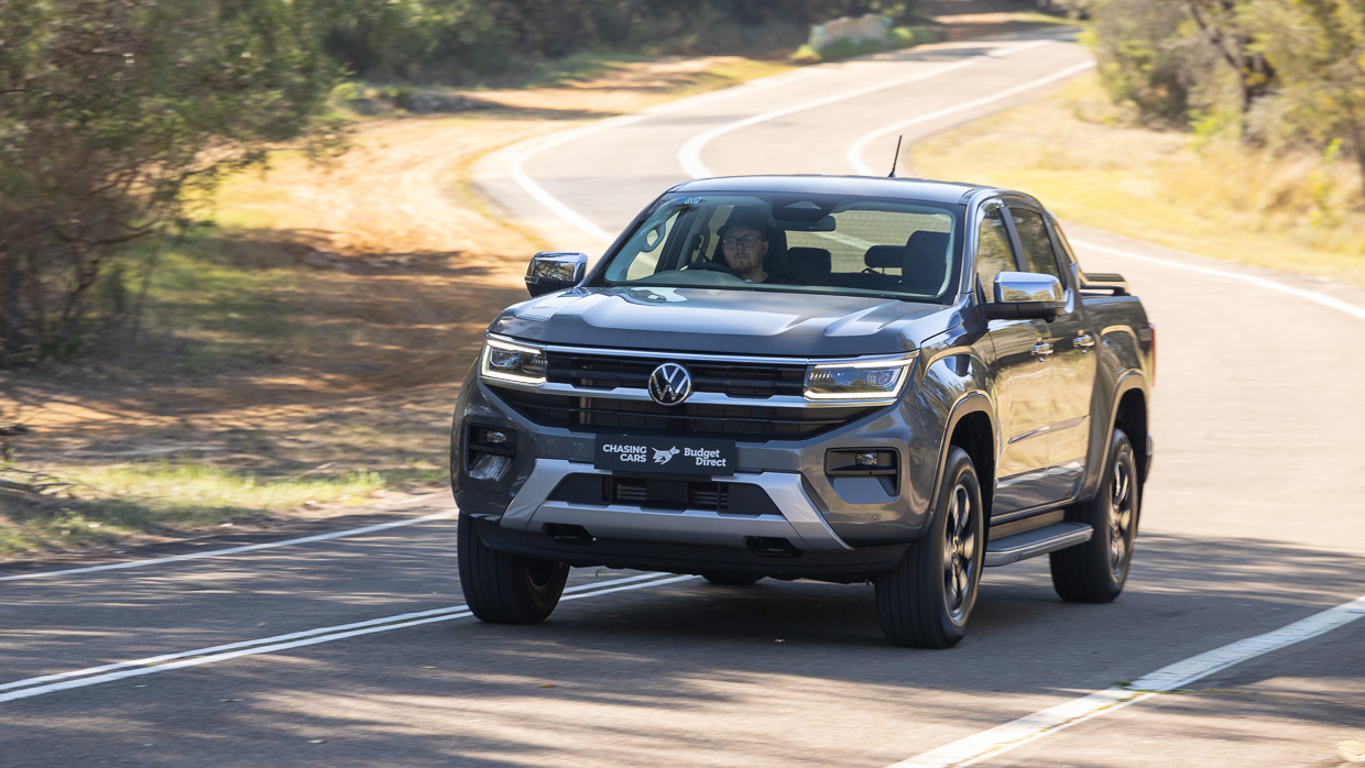 2024 Volkswagen Amarok Style TDI500 Frontwinkel den Hügel hinauf