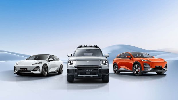 Deepal drei Modelle nebeneinander