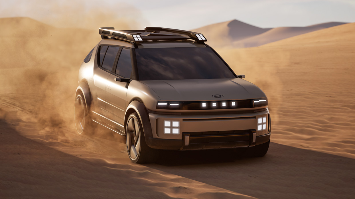 Hyundai stellt das Elektrofahrzeugkonzept Initium mit Wasserstoff-Brennstoffzelle vor und eine Serienversion wird voraussichtlich nächstes Jahr in Australien erhältlich sein