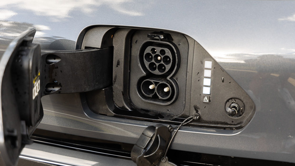 Ladeanschluss des Hyundai Kona Electric 2024