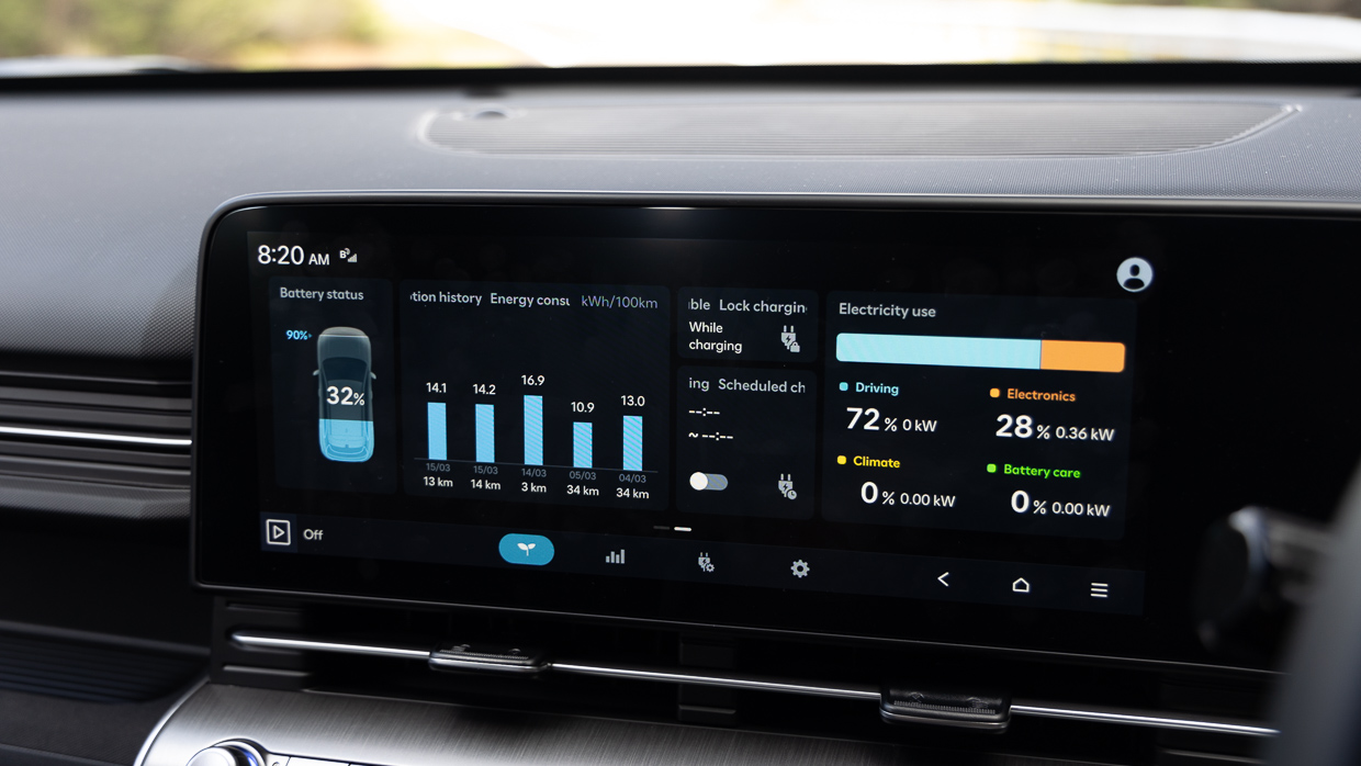 Hyundai Kona Electric 2024 Innenbildschirm