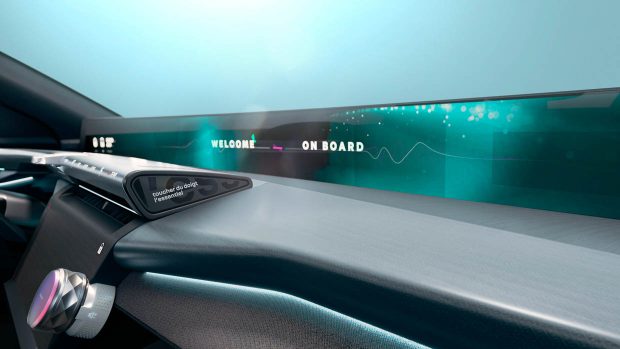 Innenraumbildschirme des Renault Embleme Concept 2025