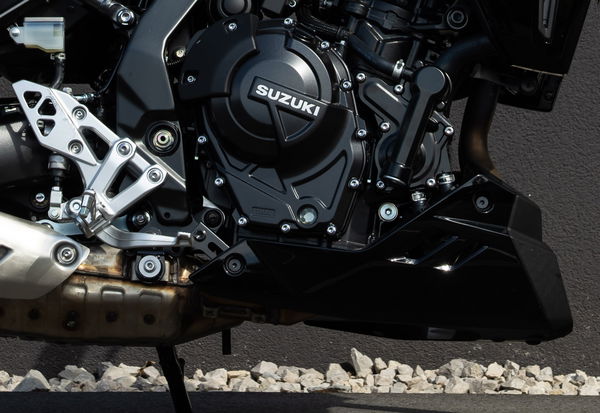 Die Bauchform, die spezifisch für den GSX-8TT ist