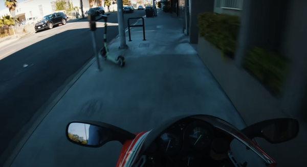 Fahren auf dem Bürgersteig weniger empfohlen