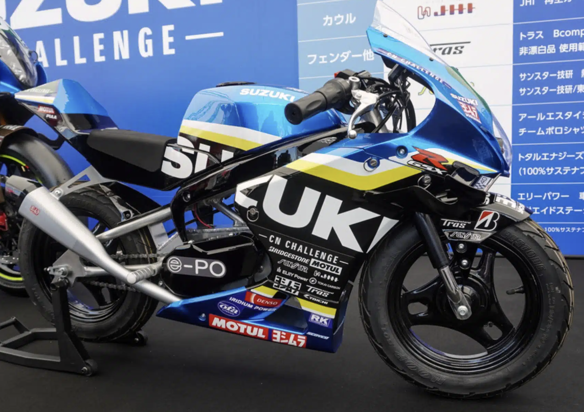 Suzuki enthüllt Mini E-PO GSX-R bei Suzuka 8 Stunden