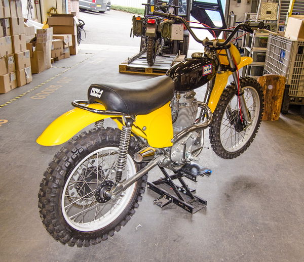Dieser CCM Scrambler von 1973 befindet sich im Auktionsblock