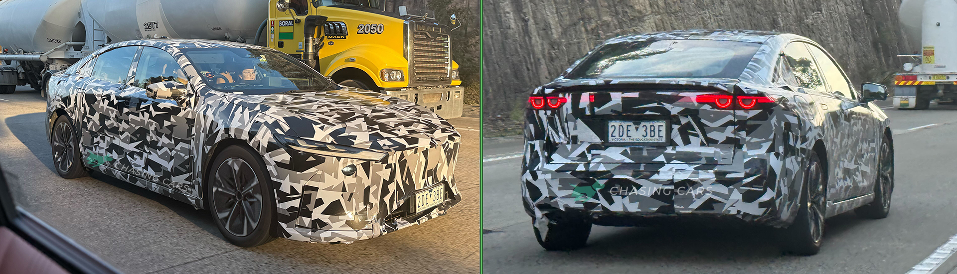 Mazda 6 EV -Limousine auf australischen Straßen ausspioniert - Konkurrenz mit Tesla Model 3 und BYD Seal, die hier im Jahr 2026 erwartet wird