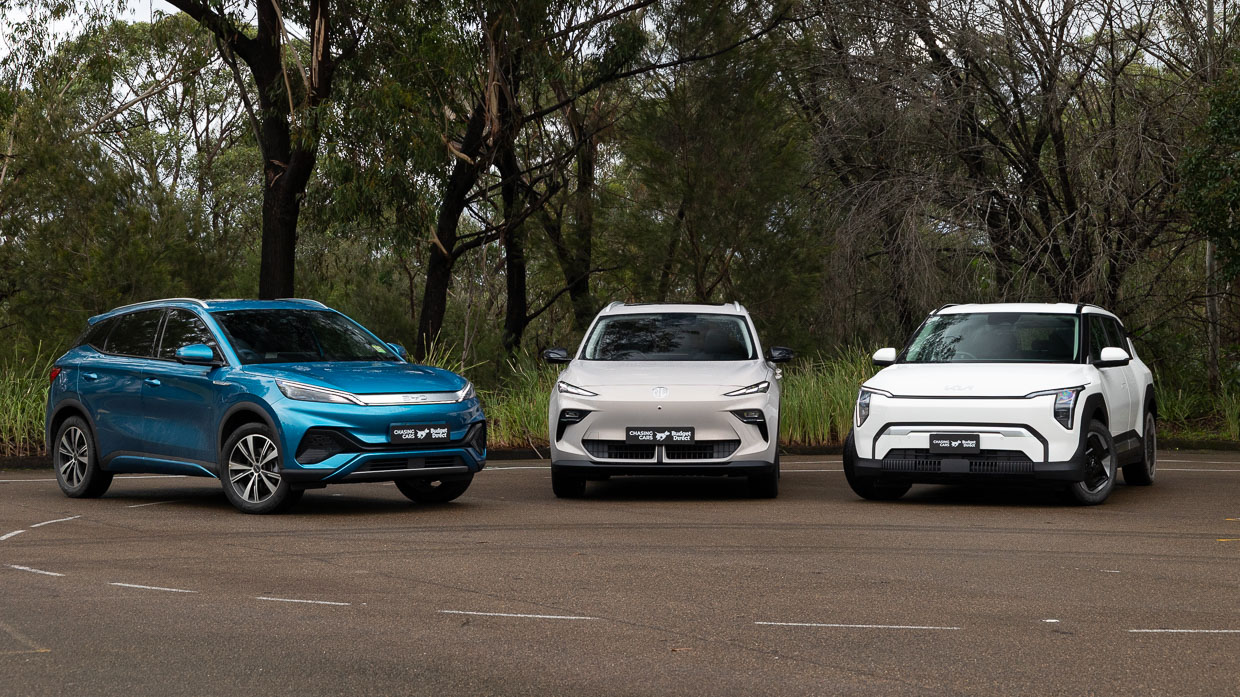 Byd Atto 3 Premium, Kia EV3 und MG S5 2025 3