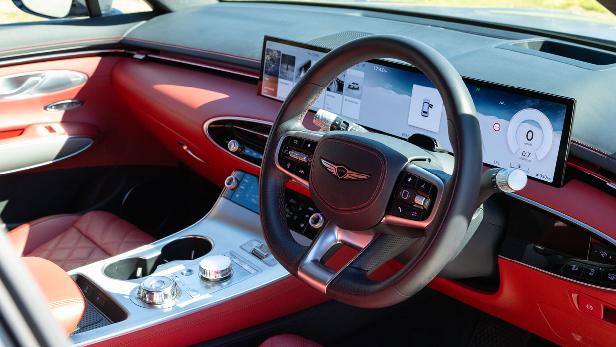 Innenraum des Genesis GV70 3.5 Signature Sport 2025