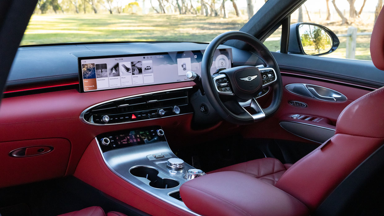 Innenraum des Genesis GV70 3.5 Signature Sport 2025