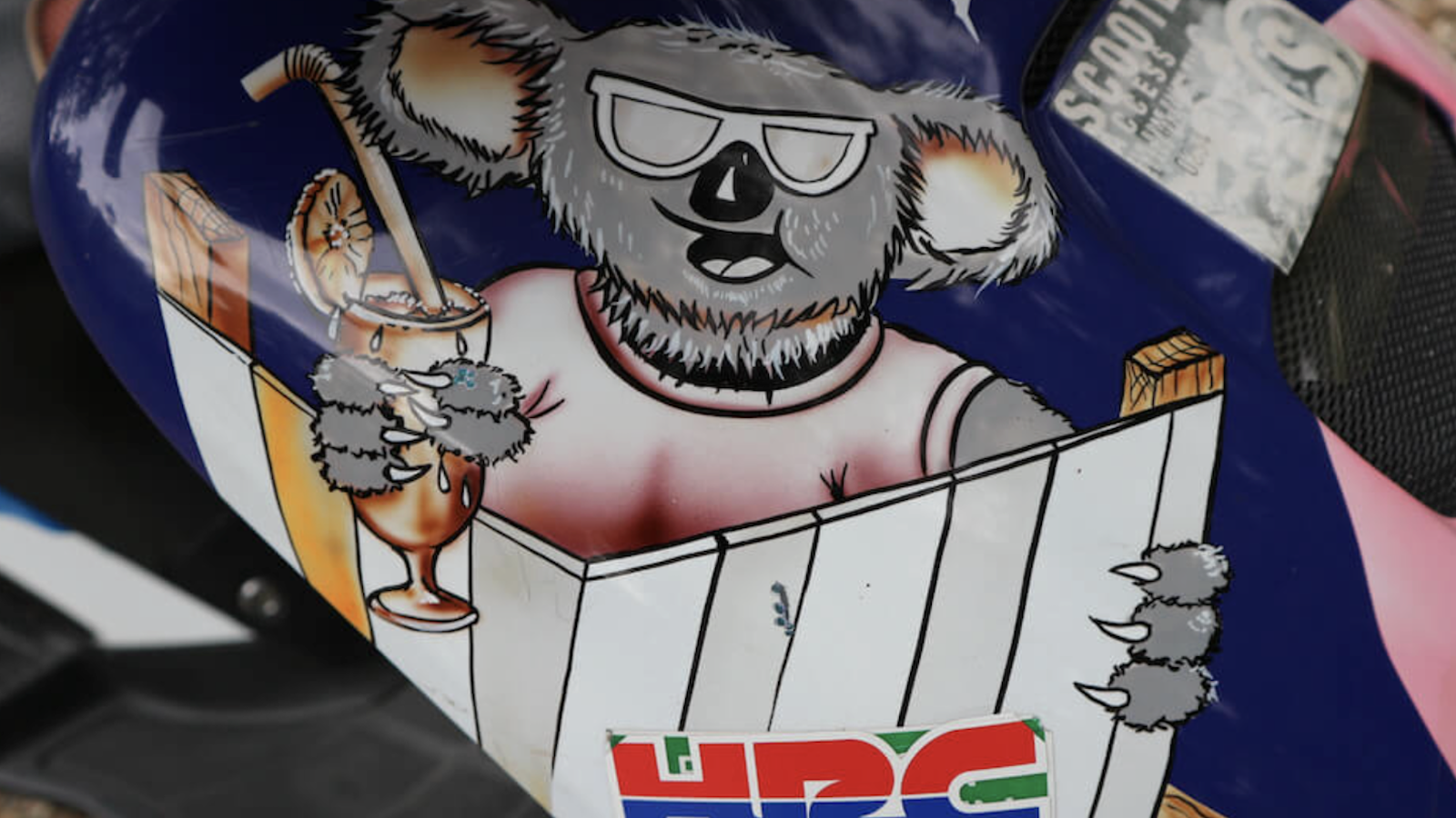 Ex-Mick Doohan Honda SJ50 Bali MotoGP Fahrerlagerrad zu verkaufen