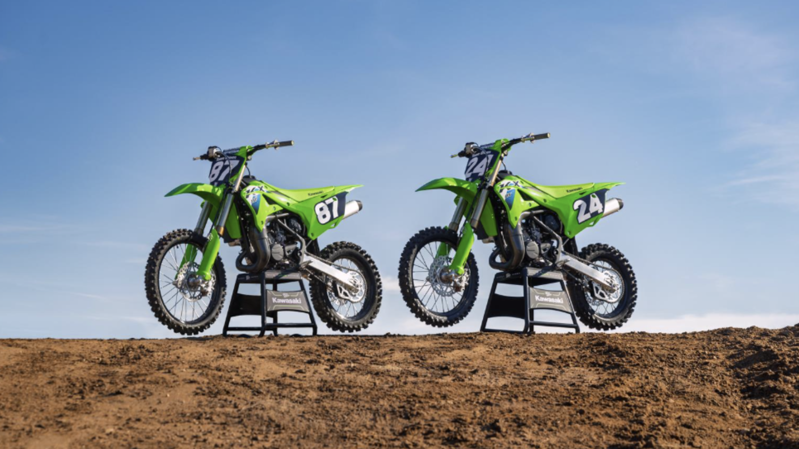New Kawasaki KX85 motocross bikes