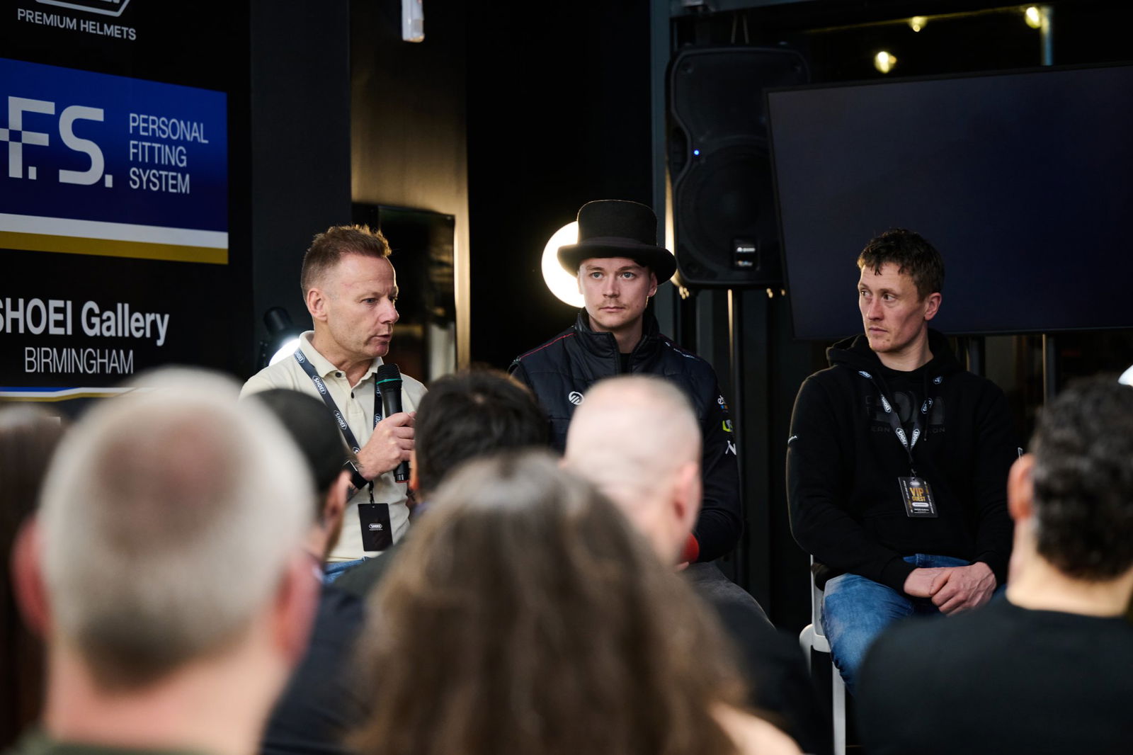 Shoei Gallery Birmingham eröffnet mit Dean Harrison TT Insight und Storm Stacey Signing