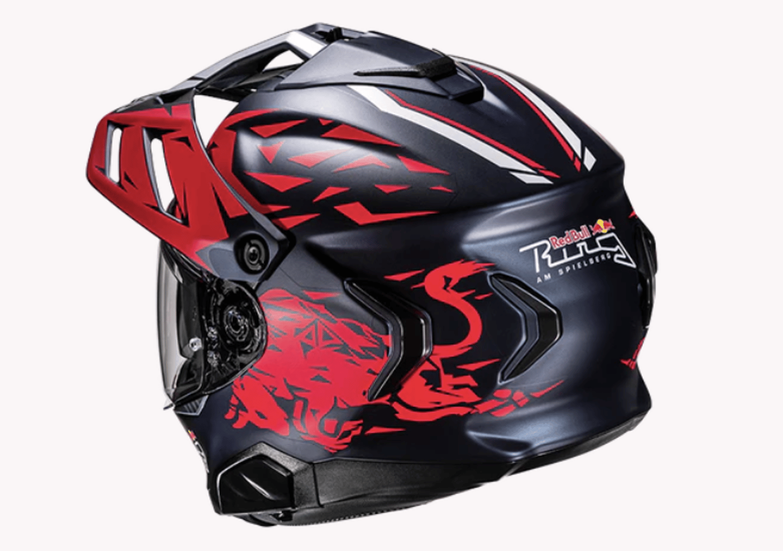 Rückansicht des Red Bull Ring-Helmdesigns. Bildnachweis: HJC