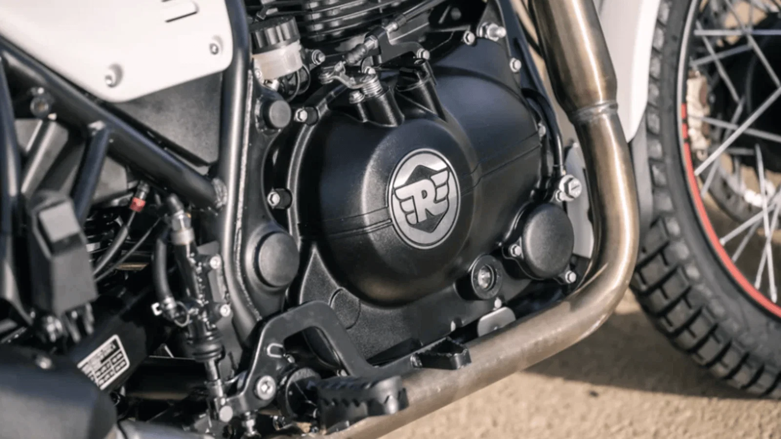 Royal Enfield Scram 411 motorcycle.