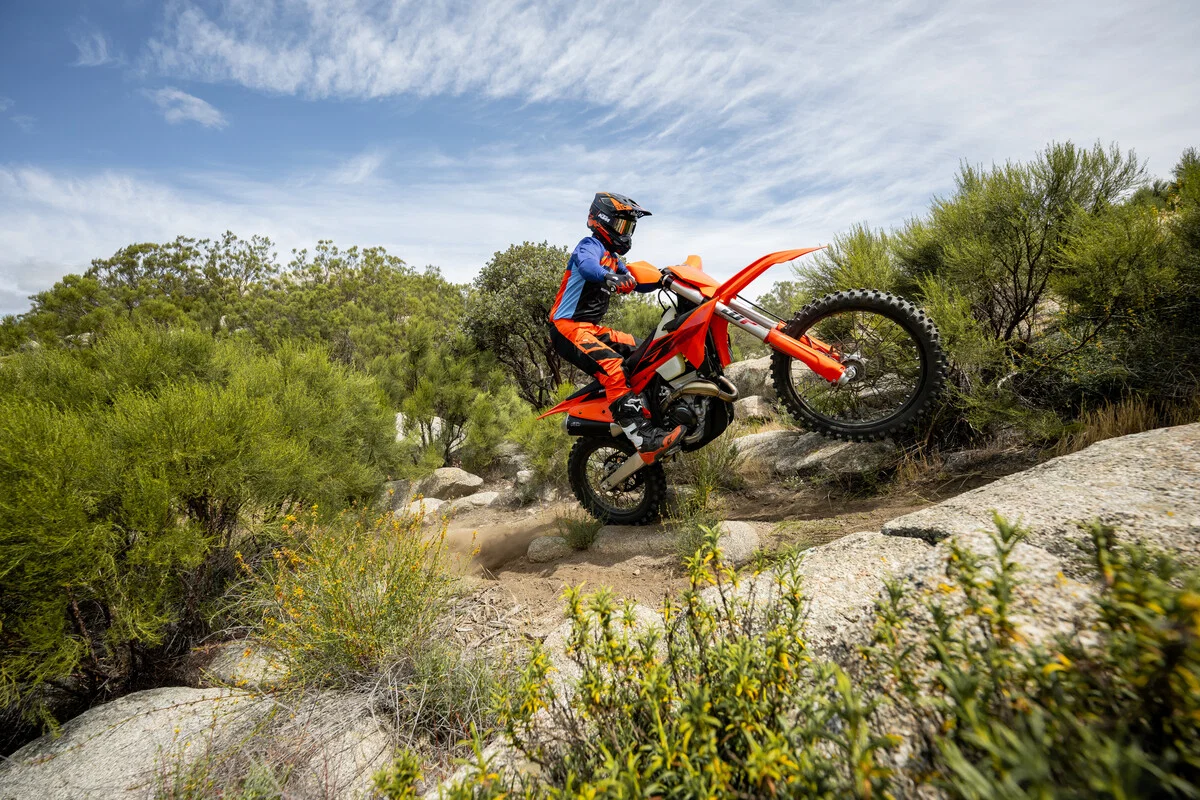 KTM 350 XC F in Aktion.