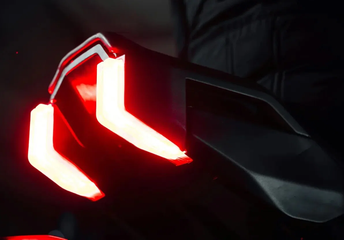 Ebenso futuristisch ist das Rücklicht des Lompico Concept