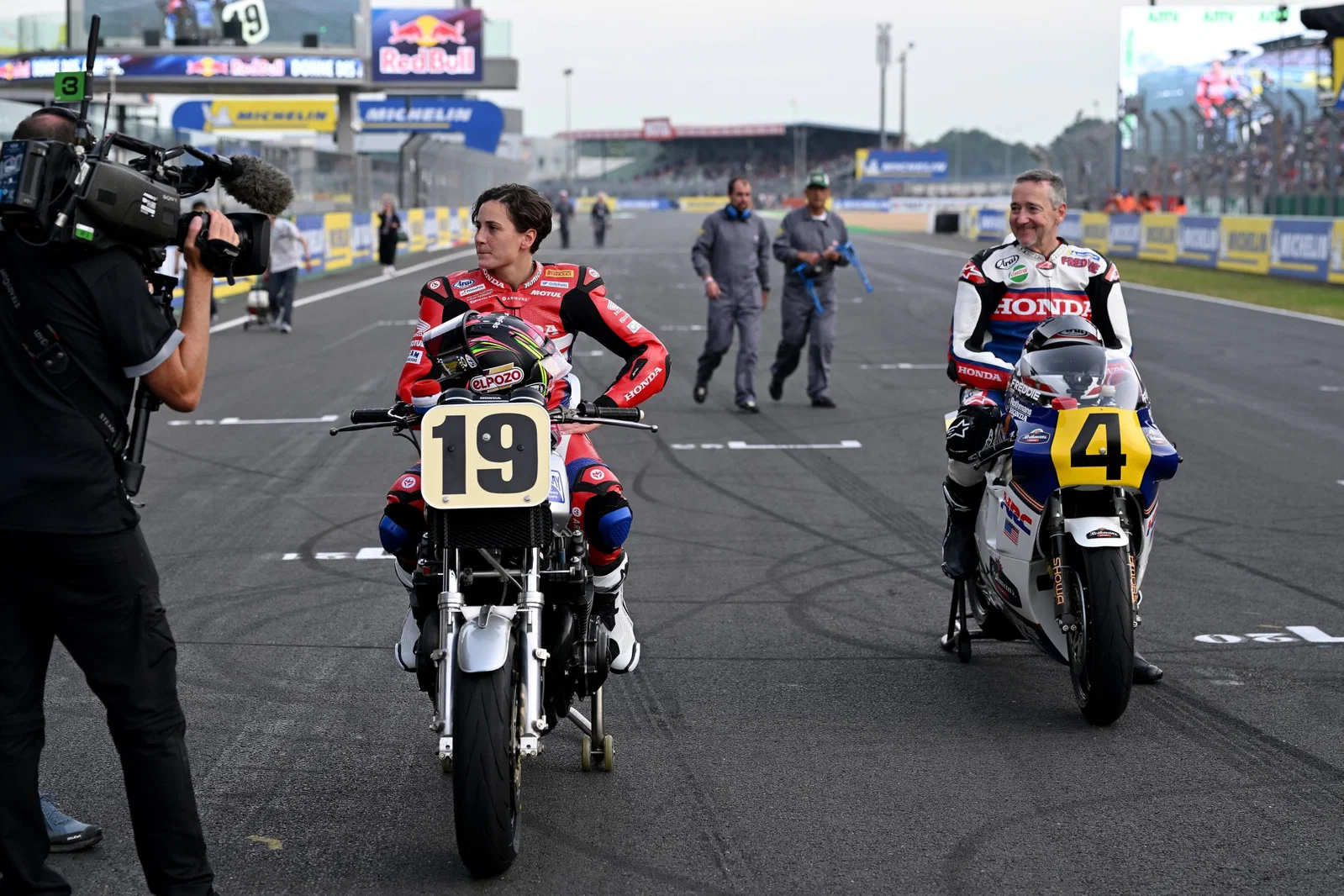 Ana Carrasco und Freddie Spencer in Le Mans.