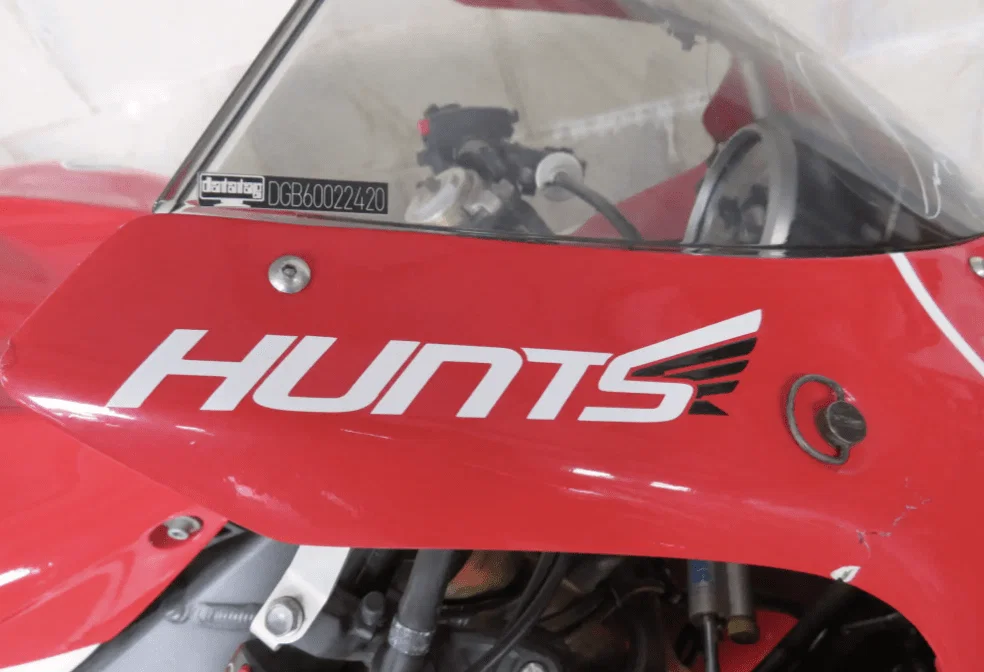 Ex-Michael Dunlop-Rennrad, gebaut von Hunts Motorcycle Racing. Bildnachweis: Iconic Auctioneers.