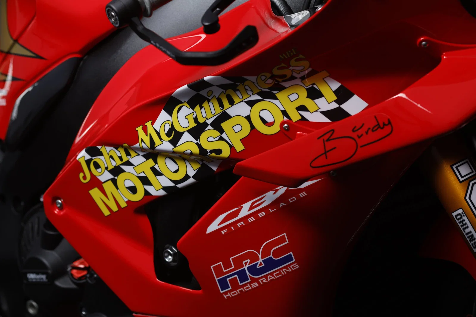 Seitenverkleidung des John McGuinness TT-Sondermodells.
