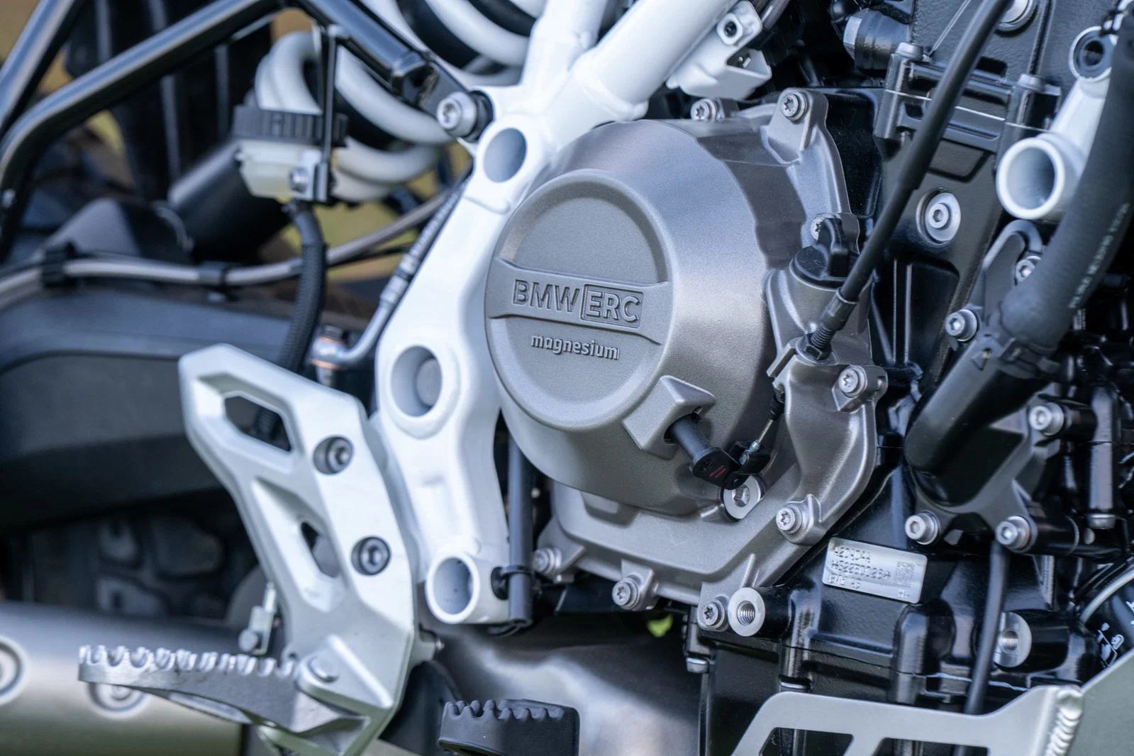 Der Motor der BMW F450 GS