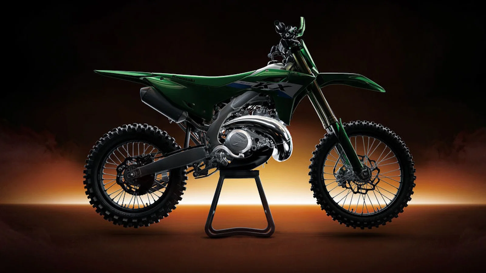The Kawasaki KX327 MX bike