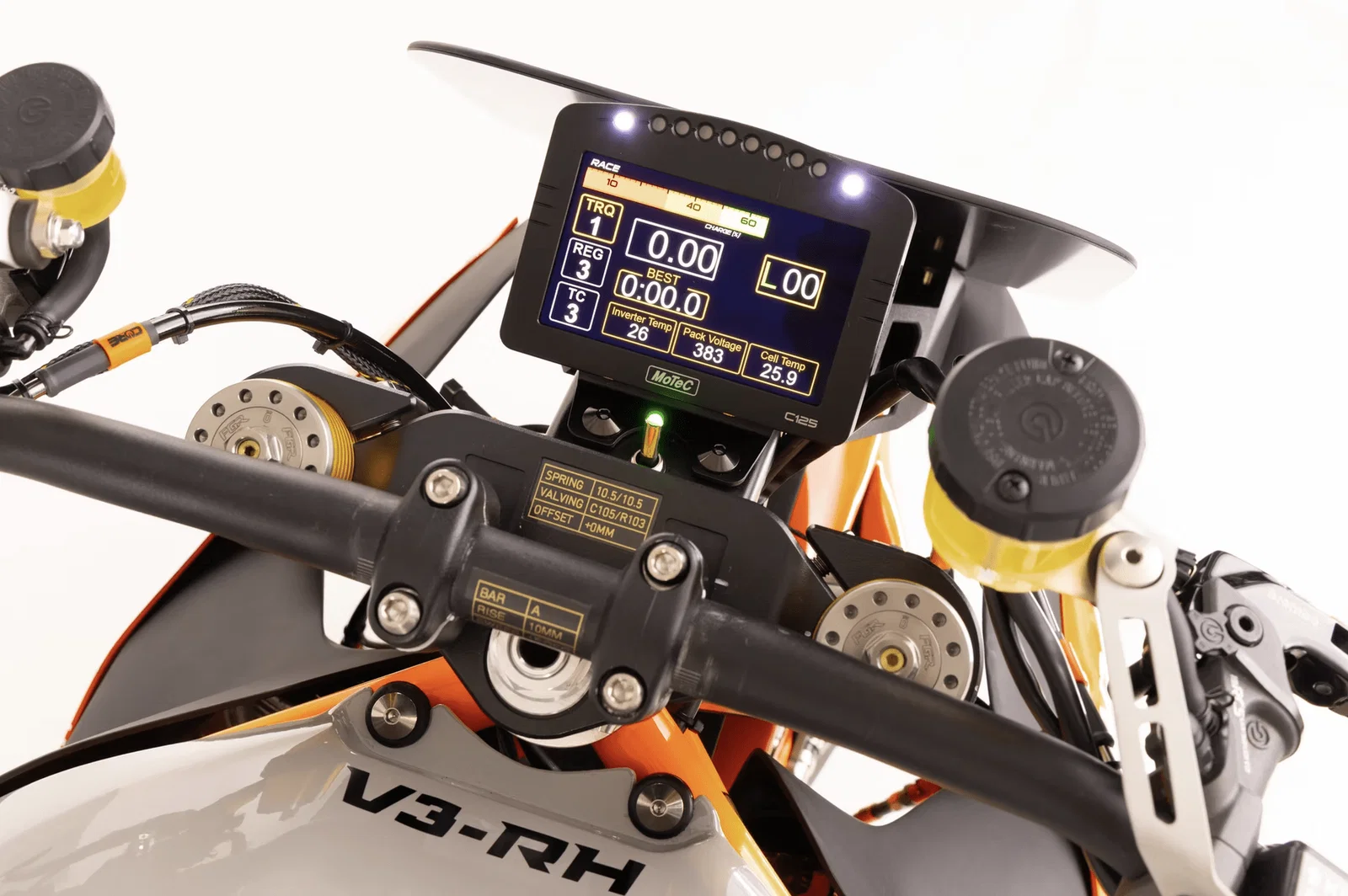 Das Armaturenbrett und das Cockpit des Lightfighter V3-RH