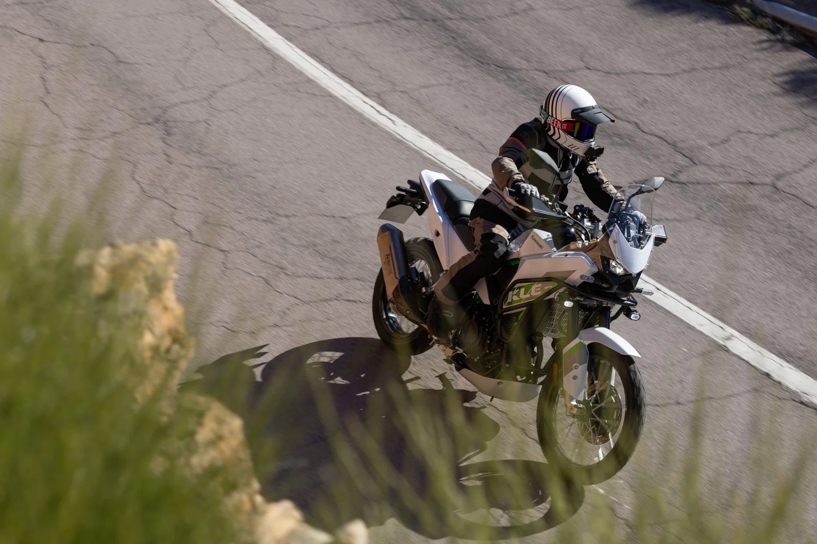 Mit der Kawasaki KLE500 fahren
