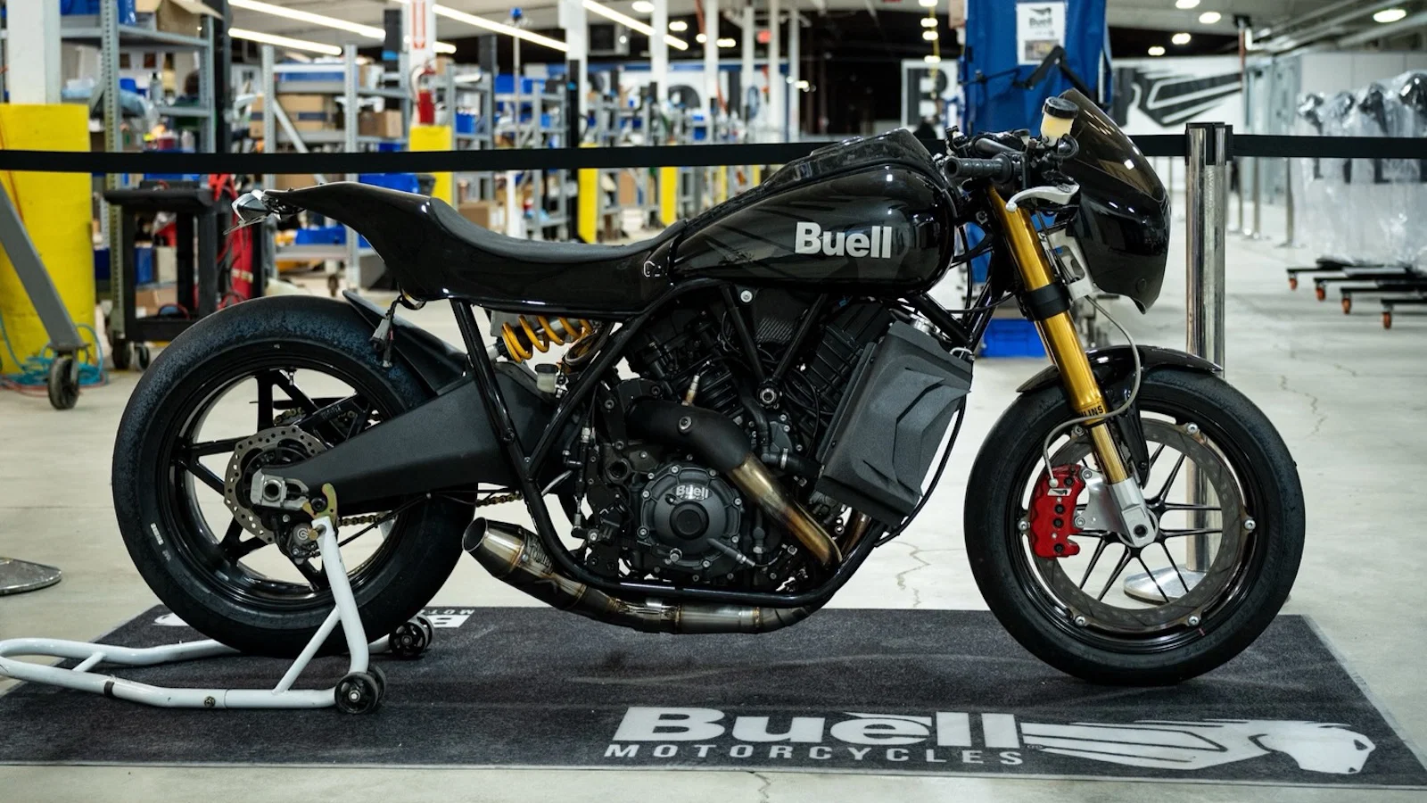 A Buell Super Cruiser cafe racer