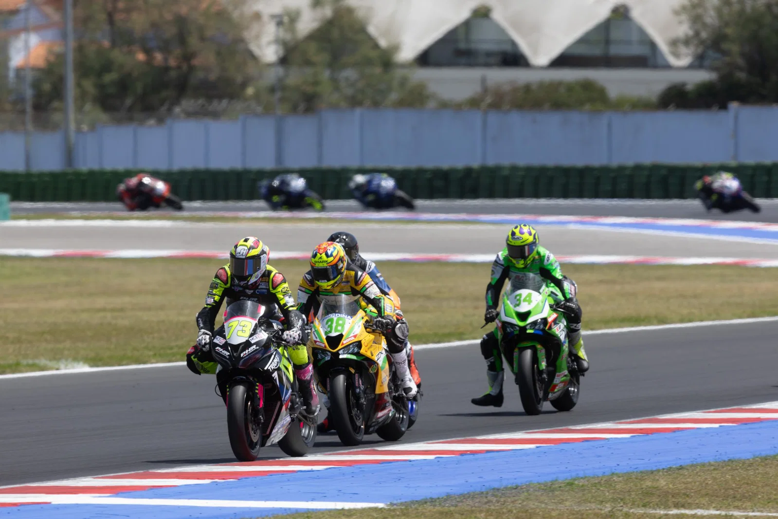 Triumph Daytona 660 beim Rennen in Misano.