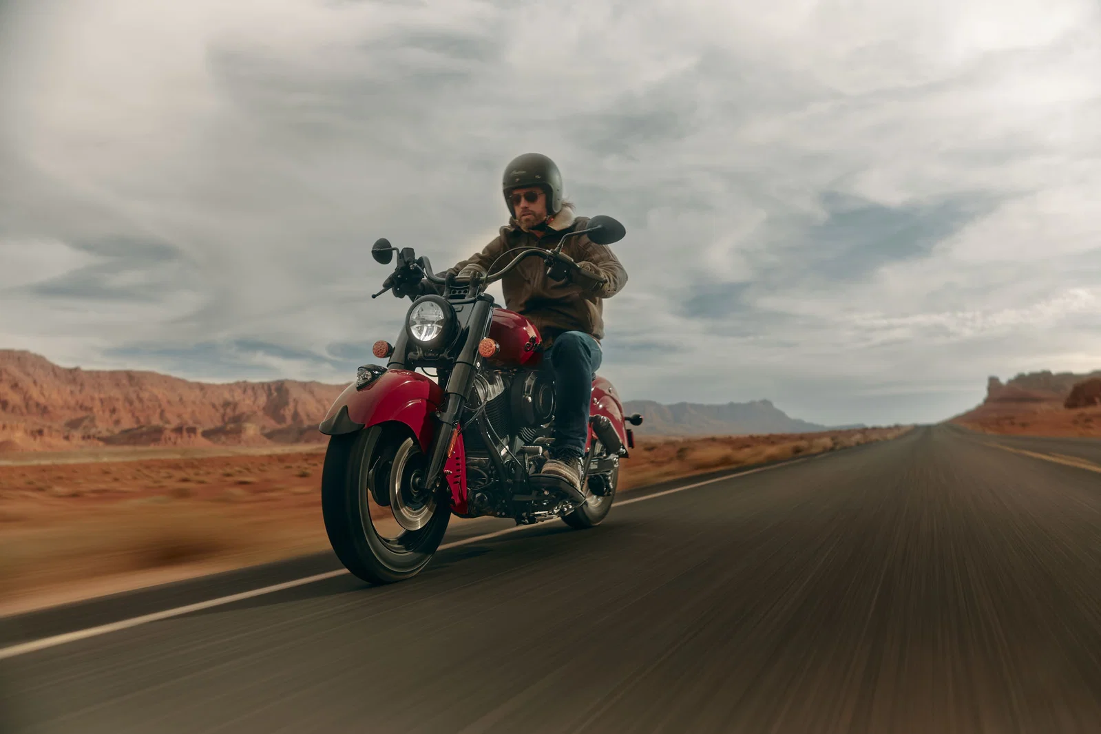 Der Indian Chief Vintage 2026 unterwegs.