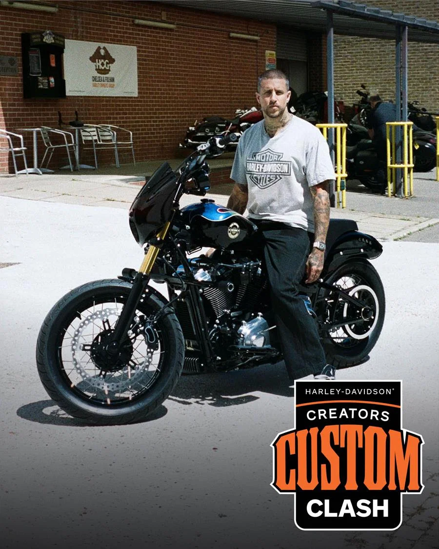Eine maßgeschneiderte Harley-Davidson