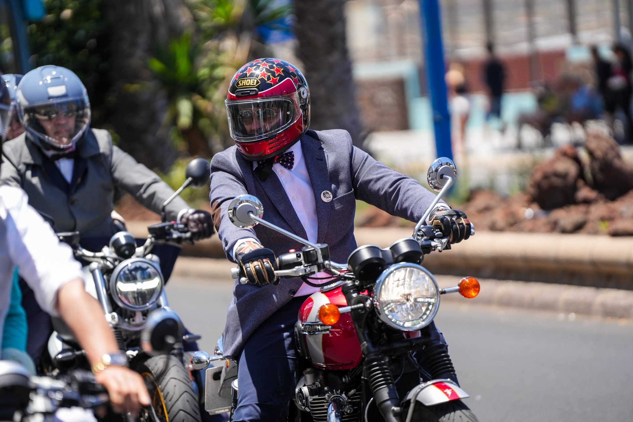 Triumph DGR-Fahrt in Las Palmas. 