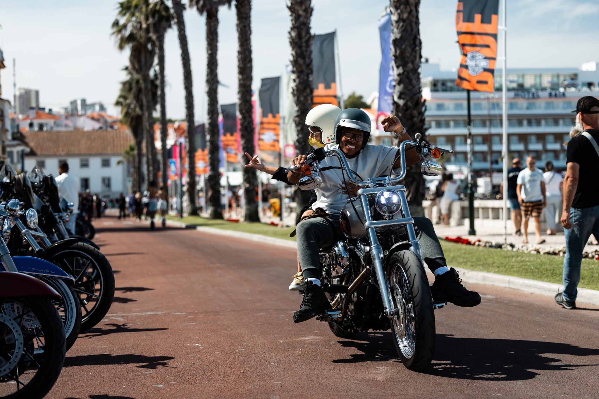 Motorradfahrer bei der European HOG Rally 2026 in Portugal.
