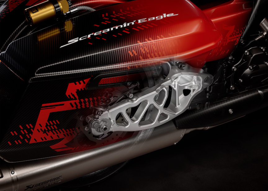Die Harley-Davidson CVO Road Glide RR – Schwinge
