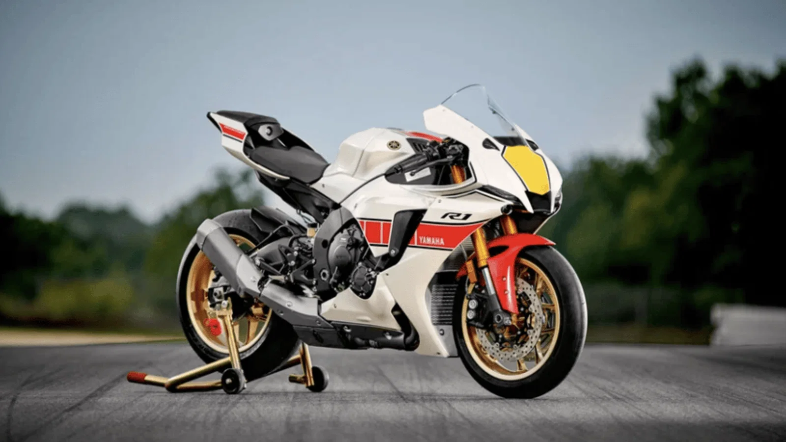 2022 Yamaha R1 60th anniversary edition.