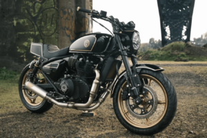 Royal Enfield Shotgun 650 von Roland Sands Design in einen Retro-Hot Rod verwandelt