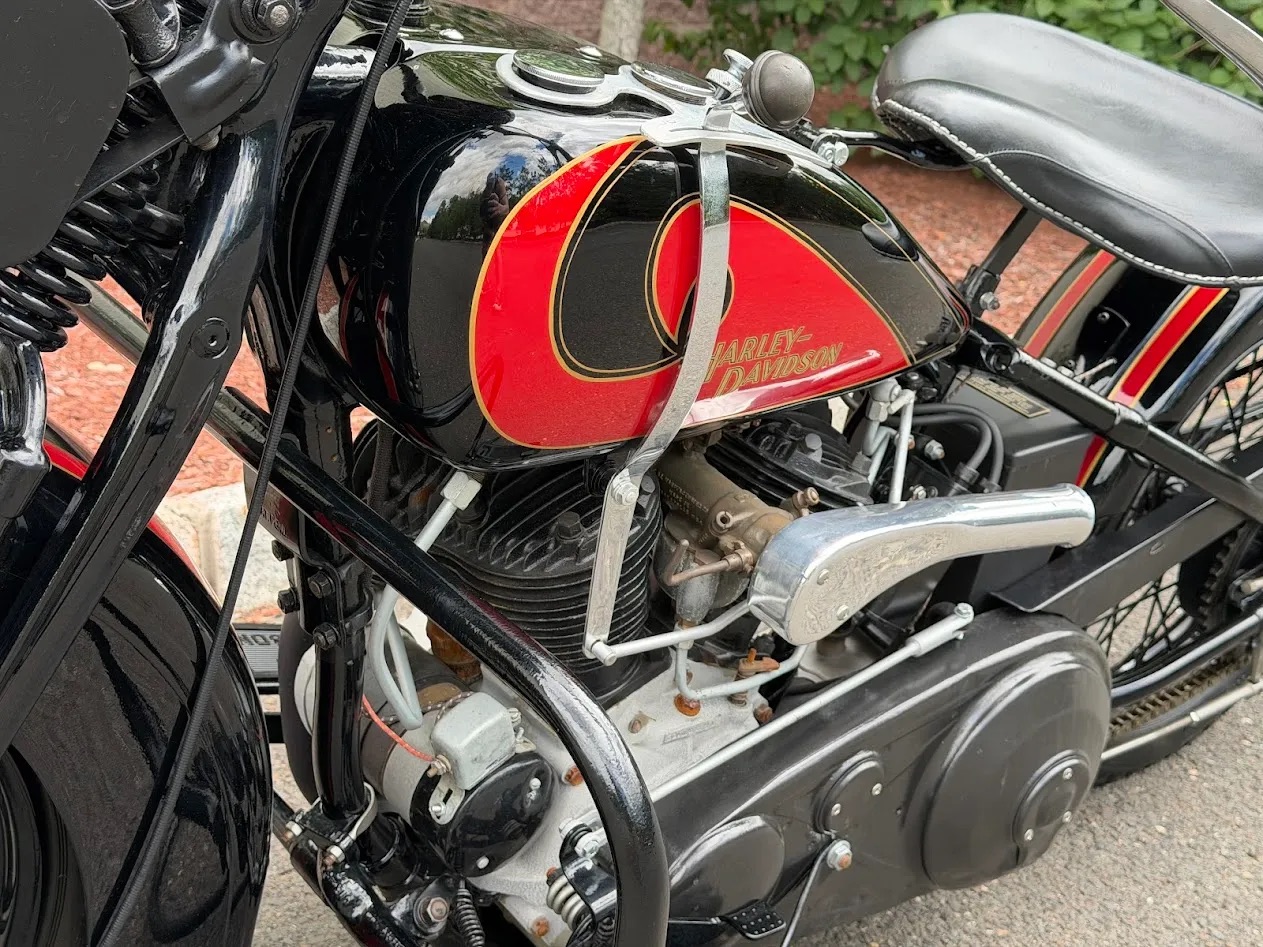 Der Motor einer Harley-Davidson