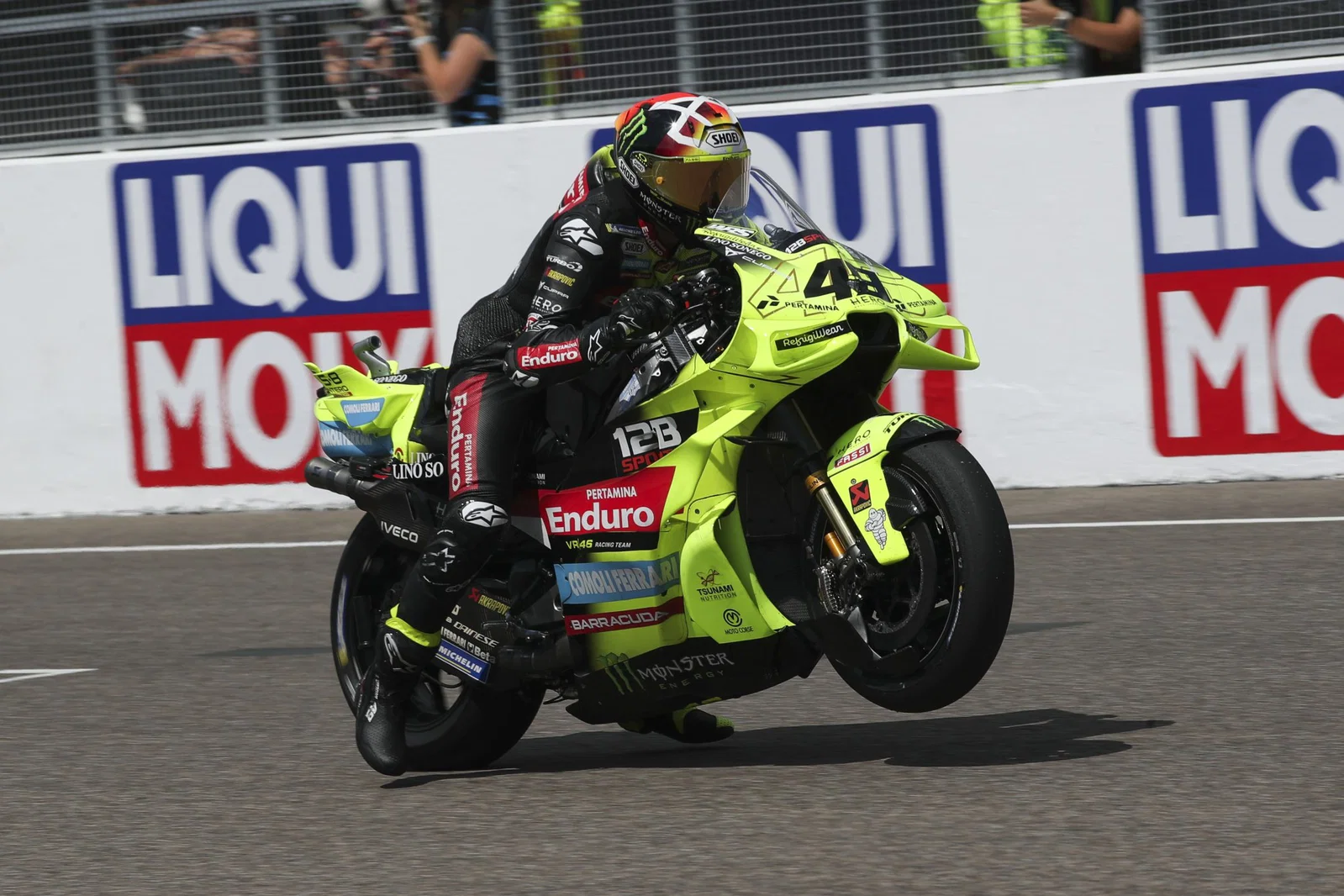 Fabio di Giannantonio zieht am Sachsenring davon. Bildnachweis: Gold und Gans.