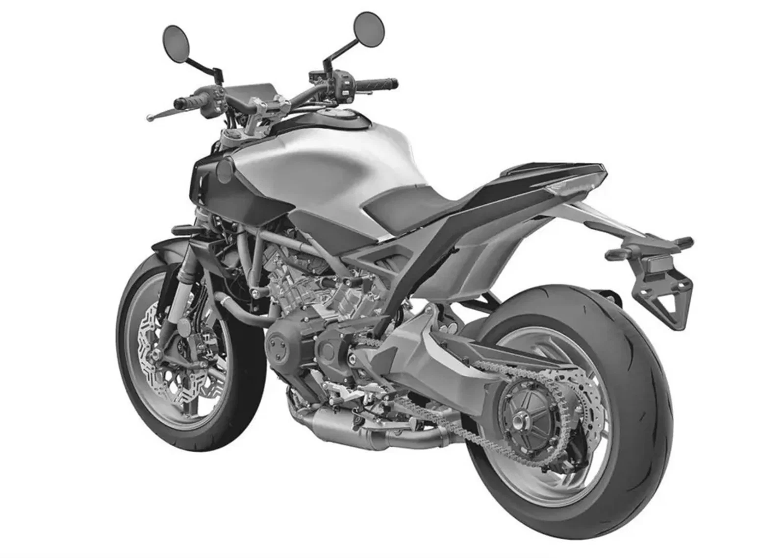 Ein Patentbild des Honda V3R 900 E-Compressor