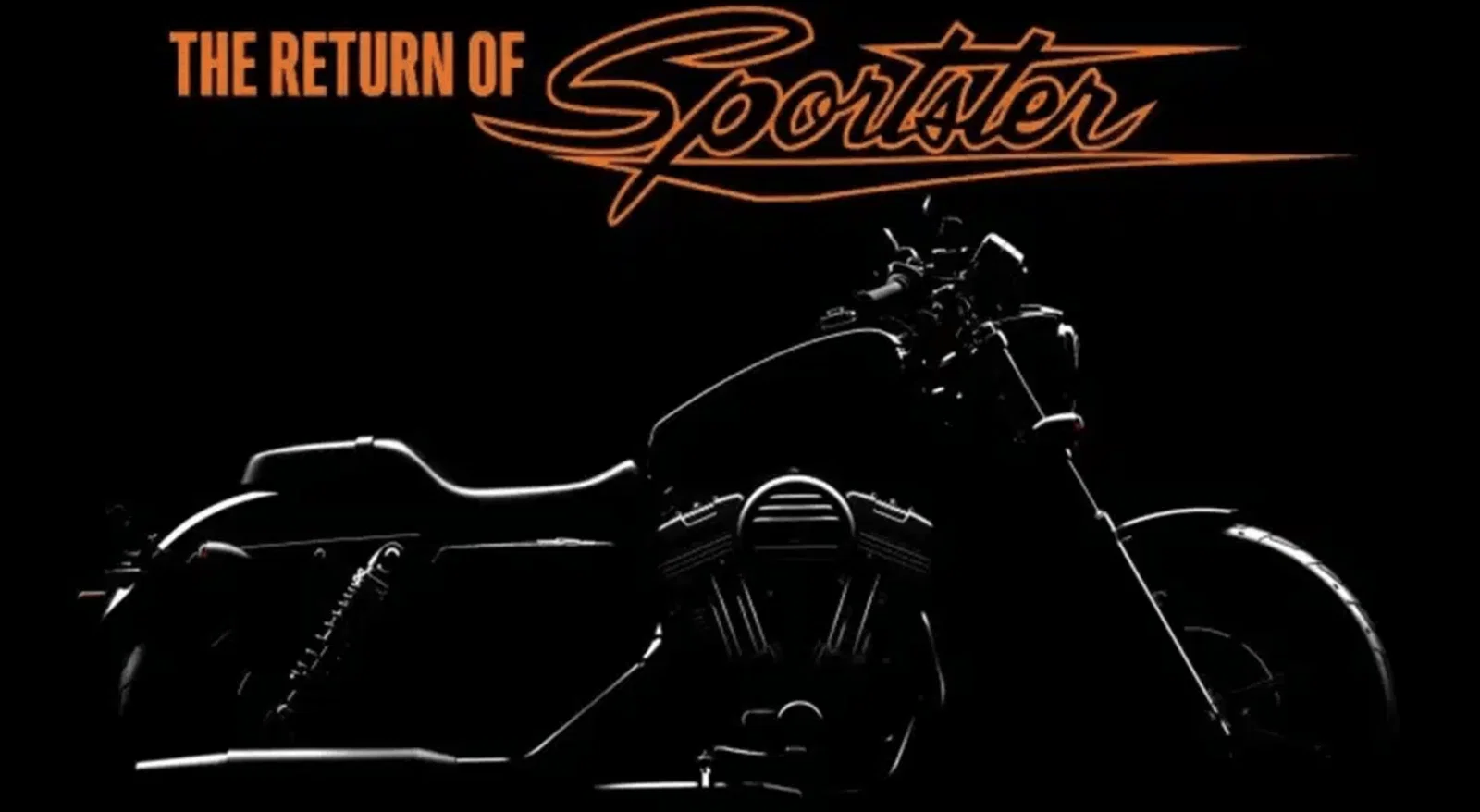 Ein Teaserbild der Harley-Davidson Sportster 883 2027