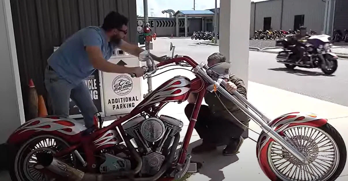 Amerikanisches Chopper-Motorrad